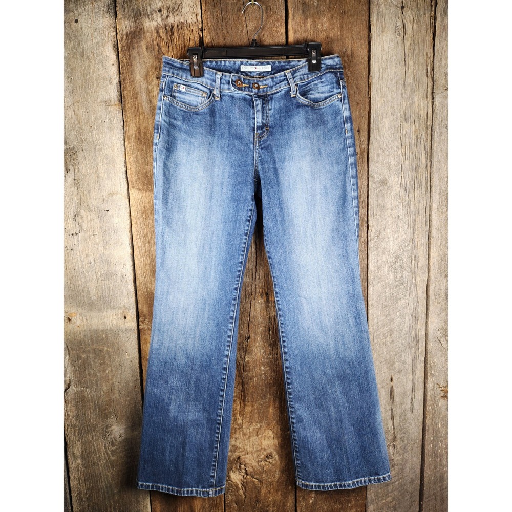 Tommy Hilfiger Womens Low Rise Bootcut Jeans Cinch Back Size 10 Vintage
